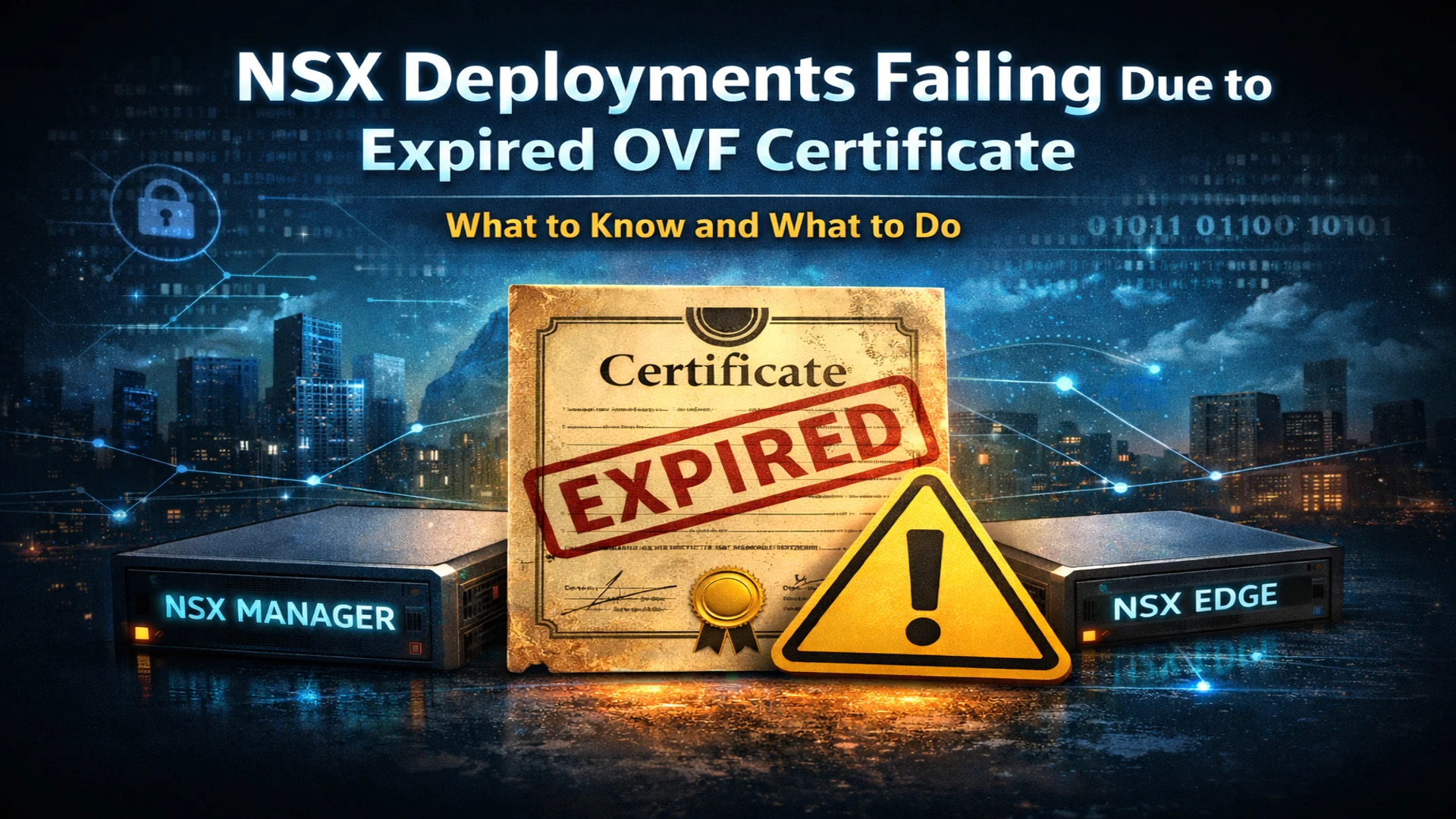 NSX Deployments Failing Due to Expired OVF Certificate