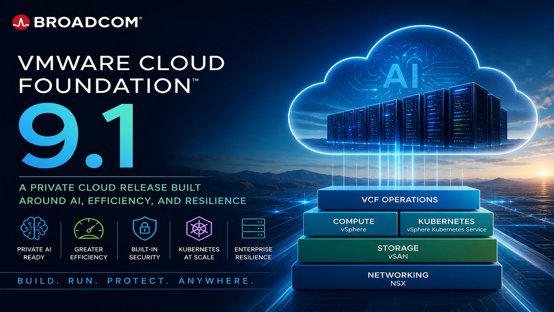 Broadcom Announces VMware Cloud Foundation 9.1: A Private Cloud Release Built Around AI, Efficiency, and Resilience
