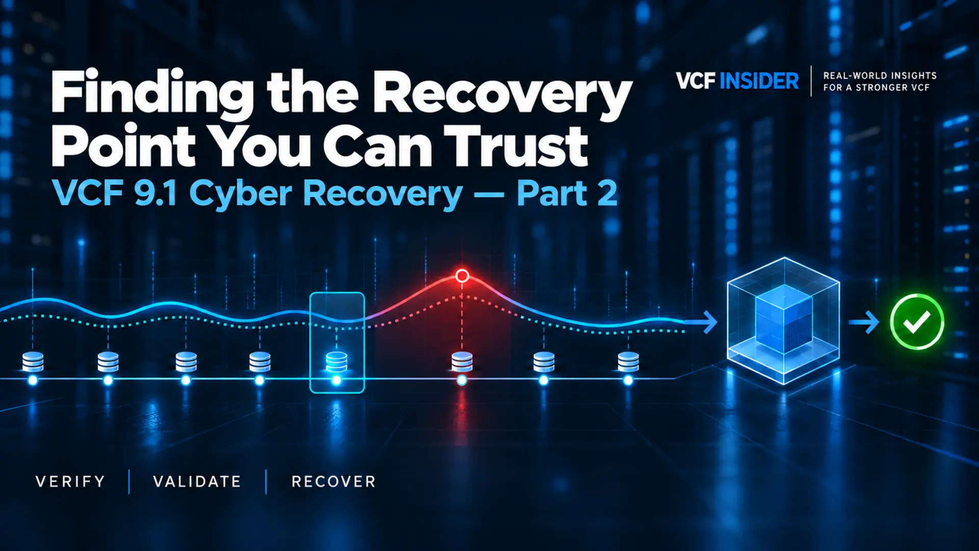 VCF 9.1 Cyber Recovery: Finding the Recovery Point You Can Trust